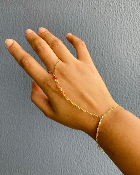 Carnelian Hand Chain