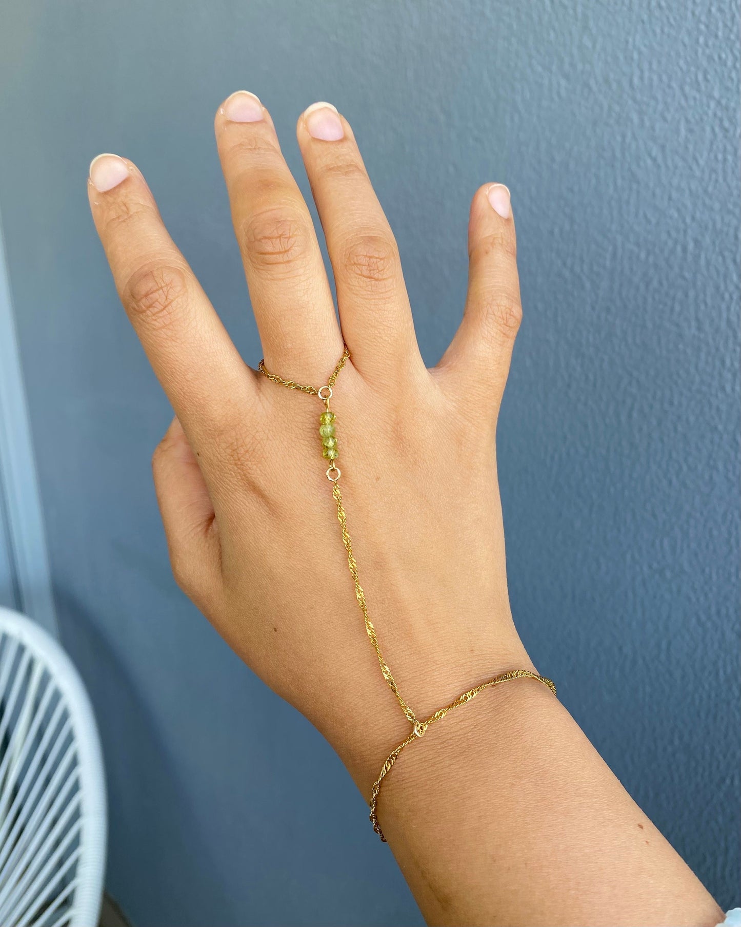 Peridot Hand Chain