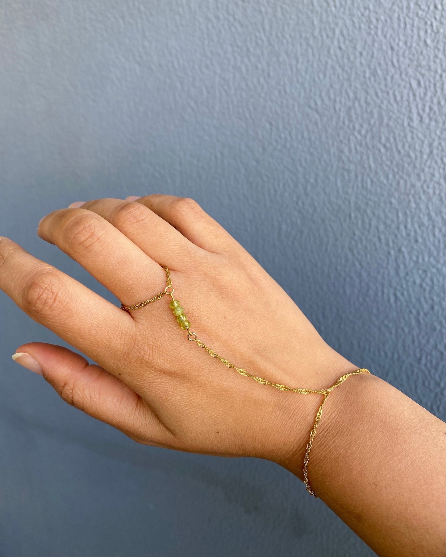 Peridot Hand Chain