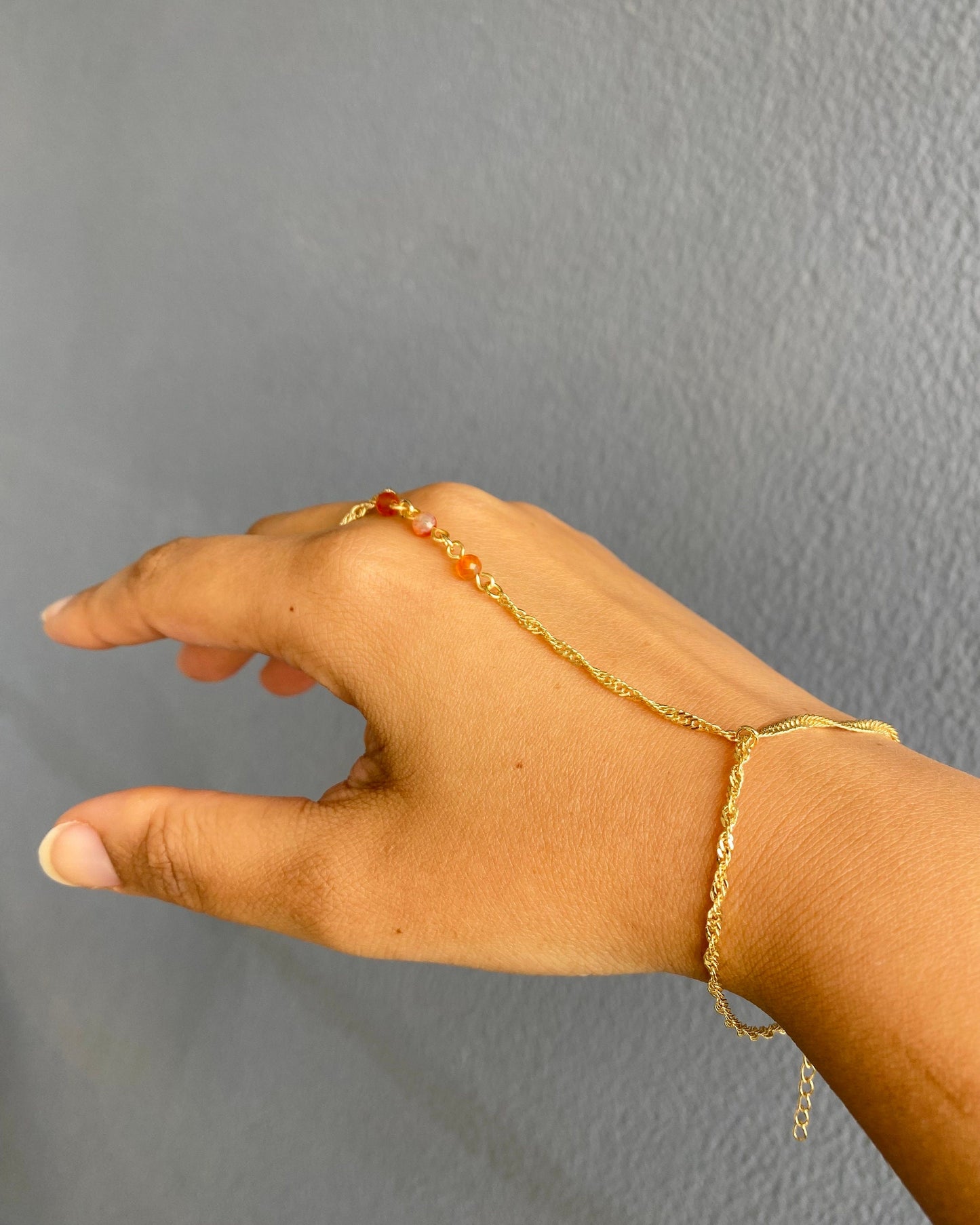 Carnelian Hand Chain